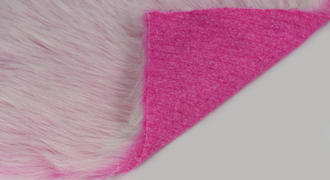 Umelá kožušina, ružová Fuchsia, vlas 50 mm, šírka 150, metráž