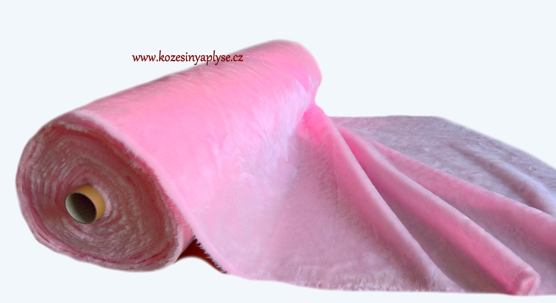 Plyš - Jasana soft pink II.Jakost
