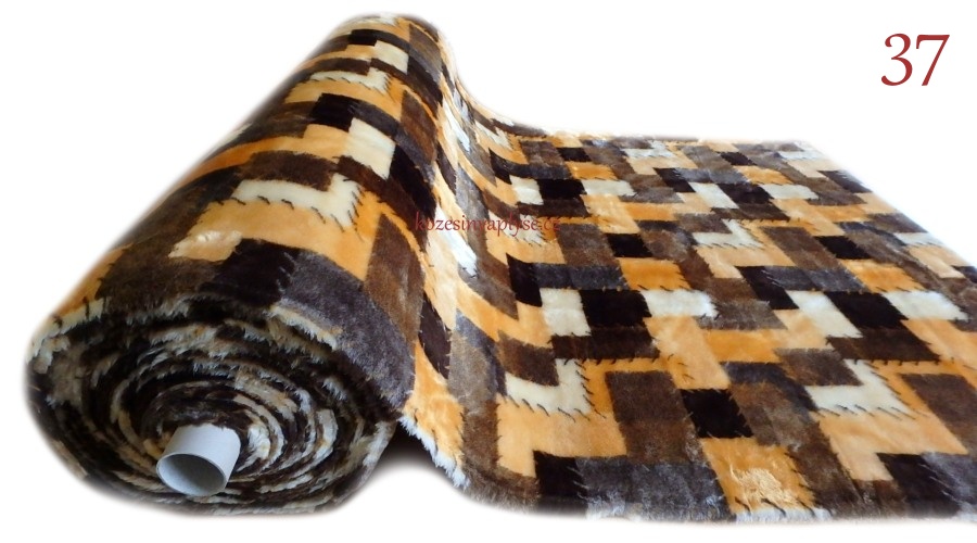 Leskymo, oranžové, vzor kostky, šíře 150 cm