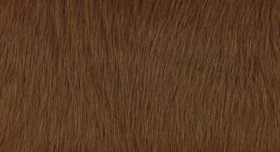 Umelá kožušina tmavo hnedá,šíře 150 cm,vlas 60 mm
