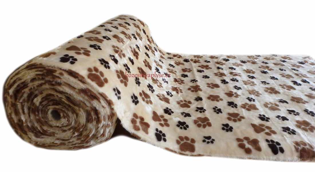 Plyš- Tlapky béžové a hnědé