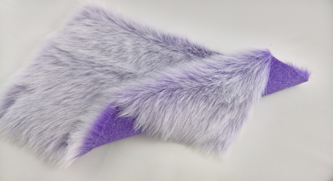 Umelá kožušina, fialová, vlas 50 mm, šírka 150 cm, metráž