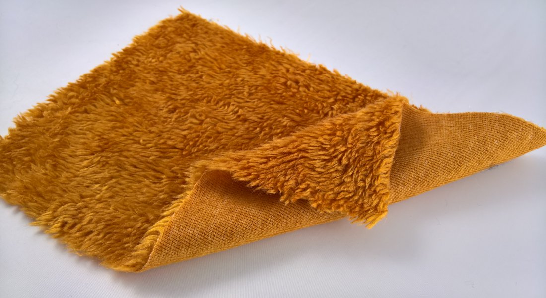 Leskymo baránok, medový, šírka 150cm (metráž)