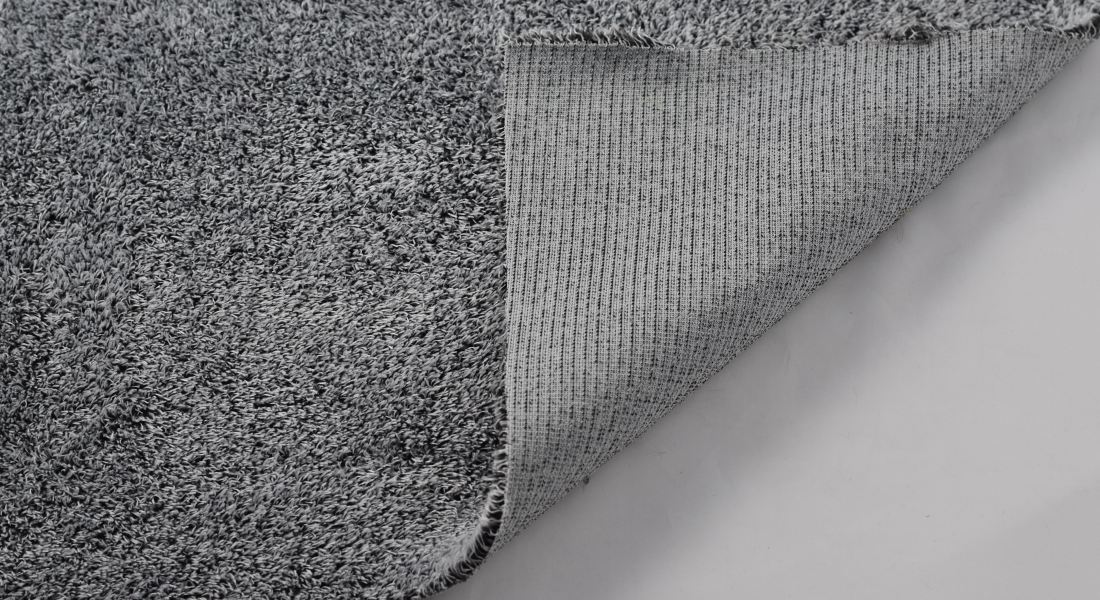 Plyš Bonekal- čierno biely melír 