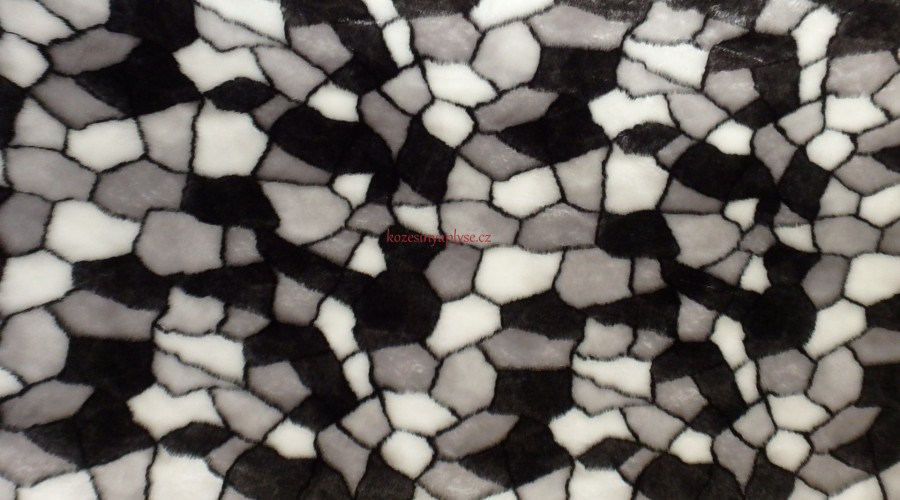 Leskymo, šedá, vzor mapy, šíře 150 cm