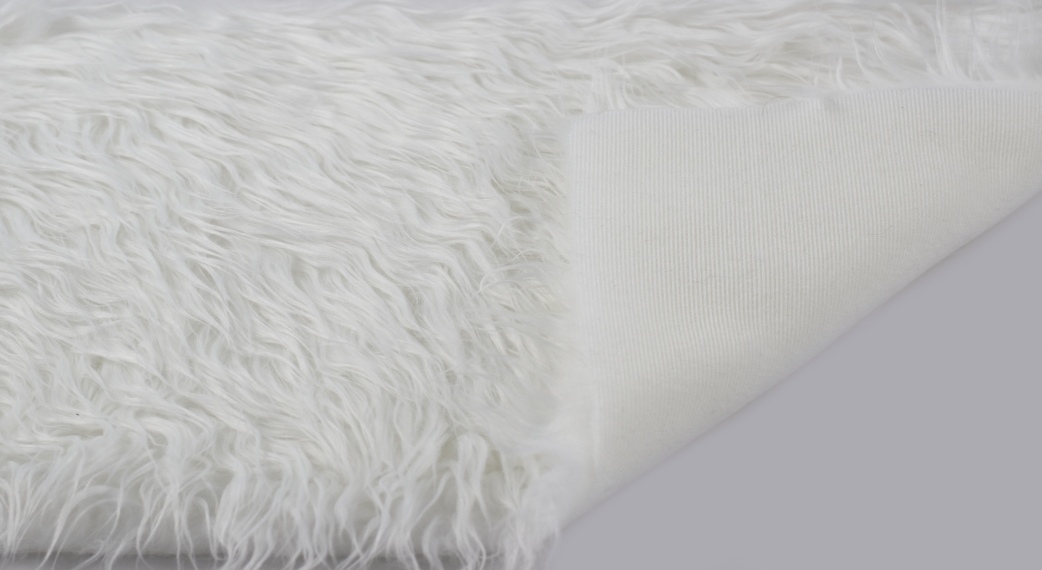 Umelá kožušina bielá, šírka 150, vlas 40 mm