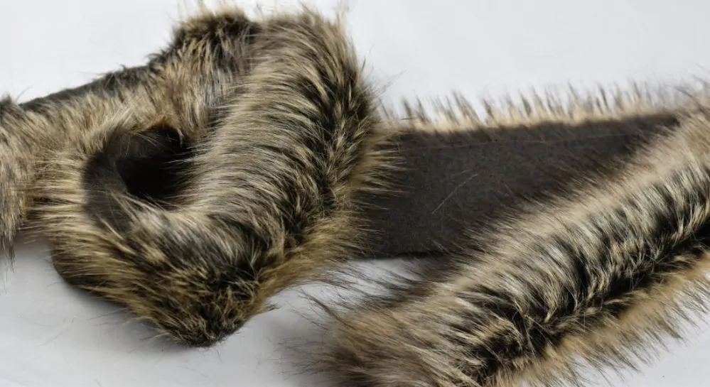 Umelá odevná kožušina tmavo hnedo béžová,európsky výrobca, šírka 150 cm