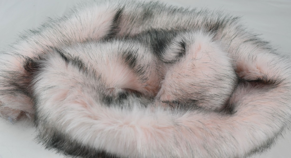 Umelá odevná kožušina ružová,európsky výrobca, šírka 150 cm