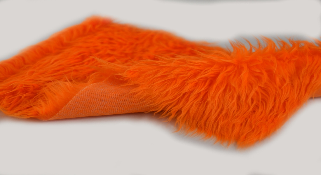 Umelá kožušina oranžová