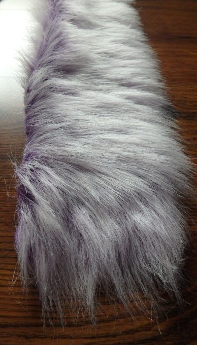 Kožušinový lem, fialový, vlas 50mm