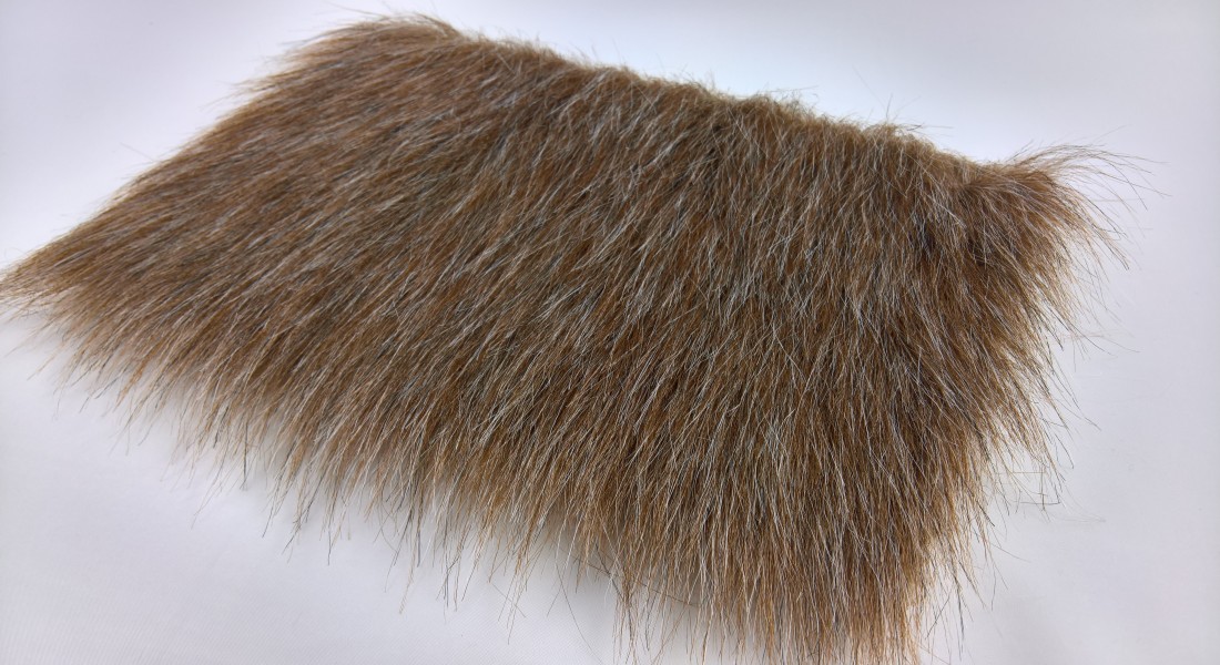 Umelá kožušina melír hnedej, bielej, čiernej