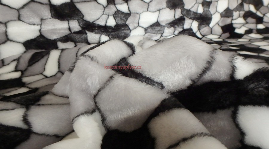 Leskymo, šedá, vzor mapy, šíře 150 cm