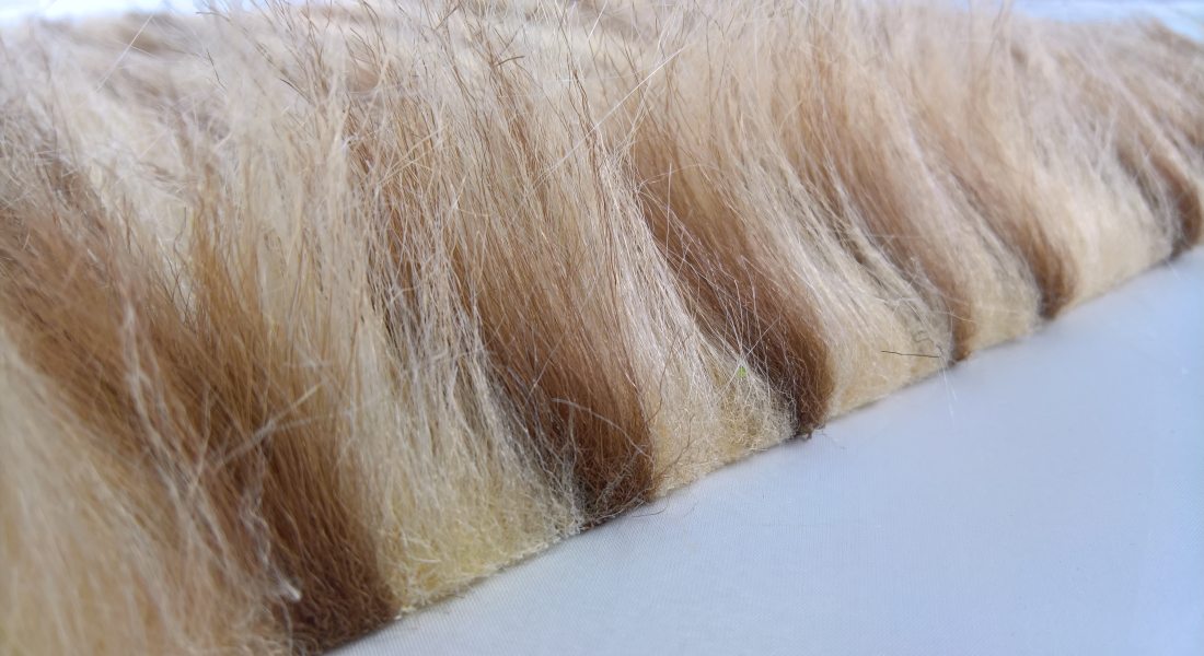 Umelá kožušina, béžovo hnedá, šírka 150, vlas 60 mm, metráž