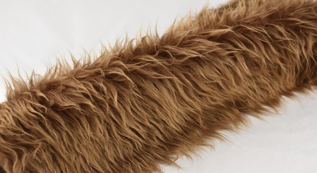 Umelá kožušina kostýmová hnedá, šírka 160