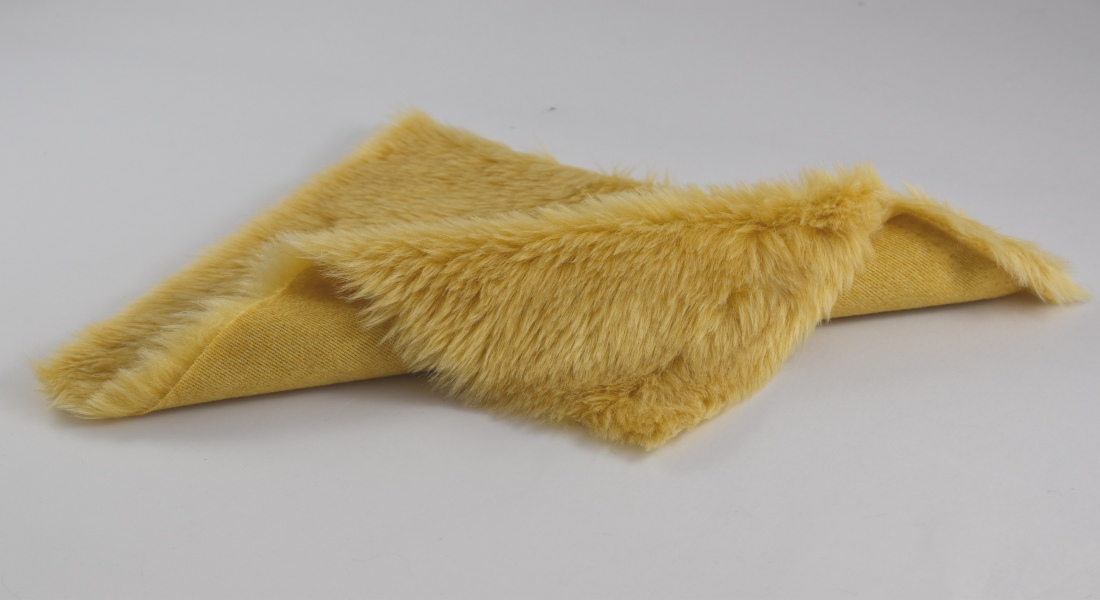 Poťahová plyš, čalúnická, zlato žltá, vlas 20 mmmm        mm