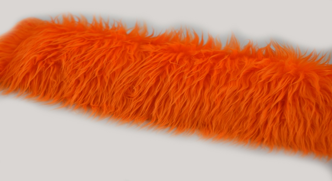 Umelá kožušina oranžová