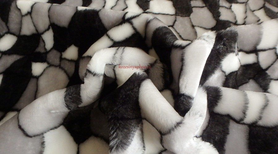 Leskymo, šedá, vzor mapy, šíře 150 cm