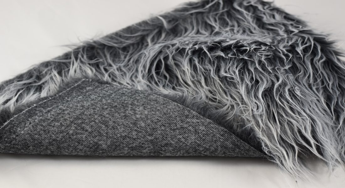 Umelá kožušina kostýmová šedá, šírka 160