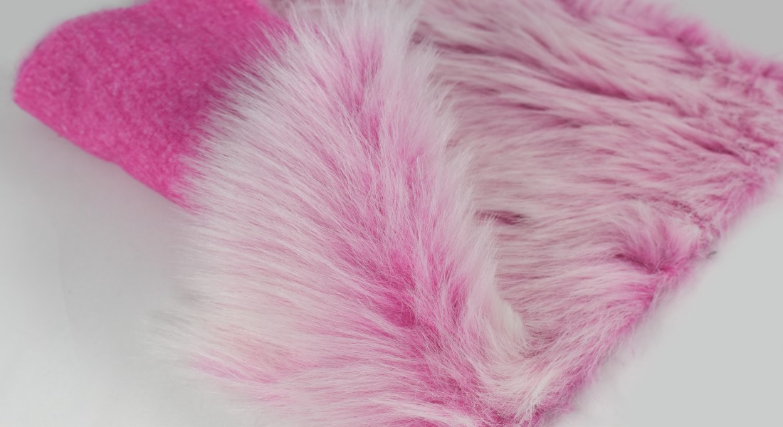 Umelá kožušina, ružová Fuchsia, vlas 50 mm, šírka 150, metráž