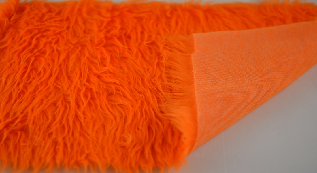 Umelá kožušina oranžová