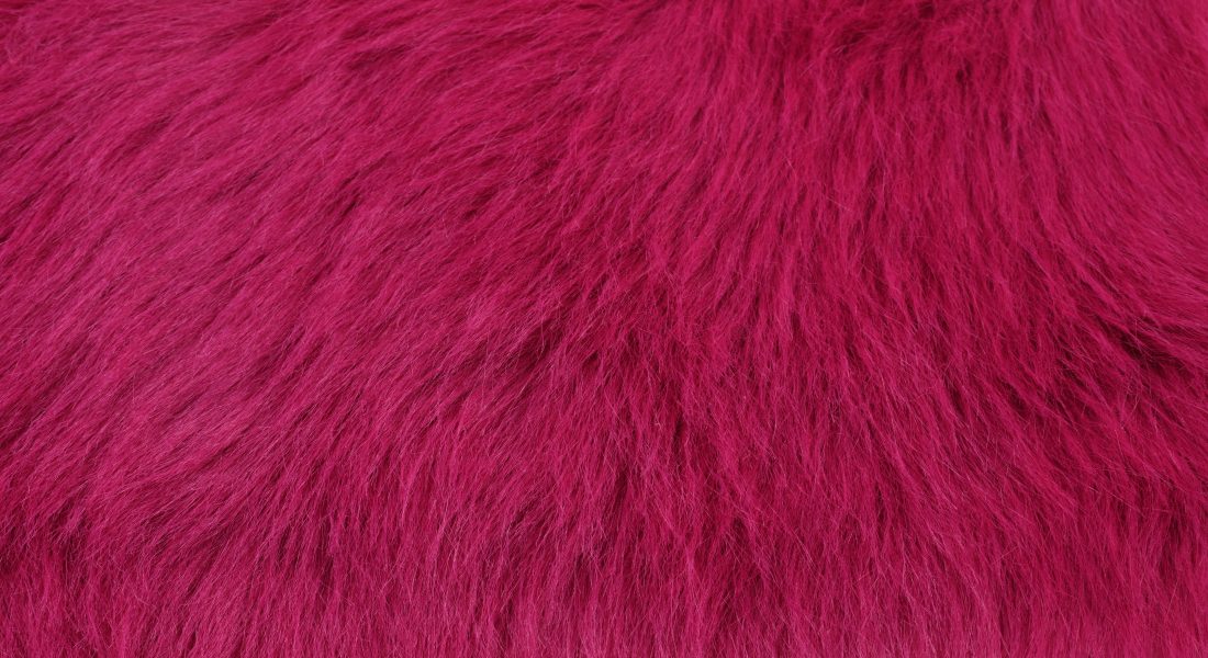Umelá kožušina ružová, šírka 150, vlas 60 mm, metráž