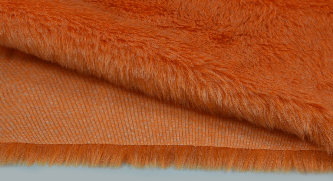 Umelá kožušina,svetlejšia oranžová, šírka 150, vlas 30 mm, metráž