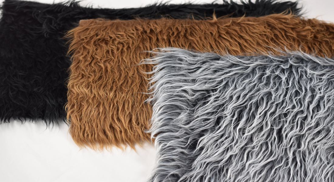 Umelá kožušina kostýmová šedá, šírka 160