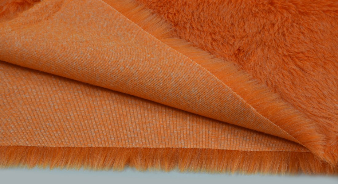 Umelá kožušina,svetlejšia oranžová, šírka 150, vlas 30 mm, metráž
