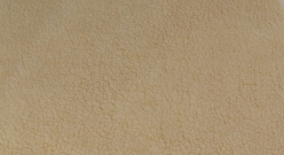 Plyš béžová baránok, pružná, šírka 150 cm