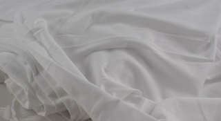 Antibakteriálna pletenina 52% bavlna - biela a praná