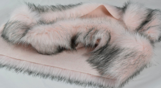 Umelá odevná kožušina ružová,európsky výrobca, šírka 150 cm