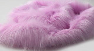 Umelá odevná kožušina ružová,európsky výrobca, šírka 150 cm